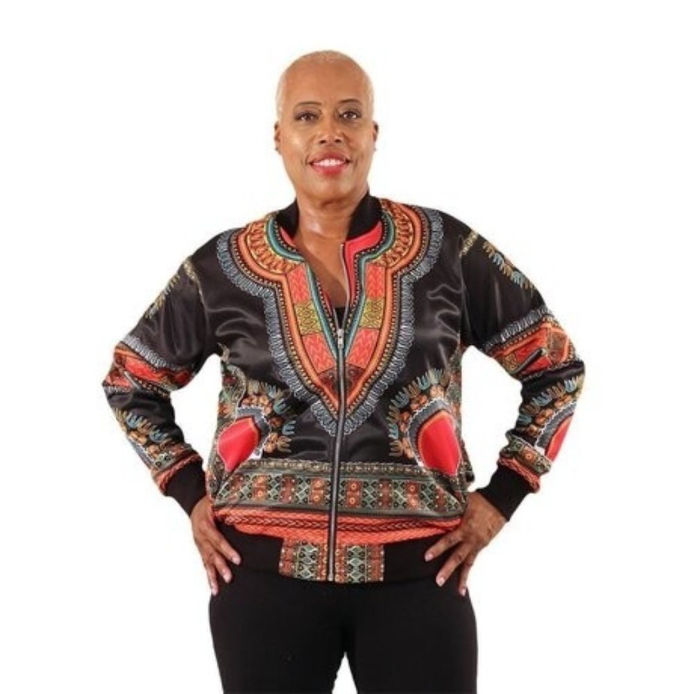 Black Trad Print Trinda Jacket